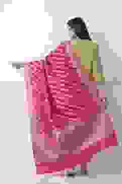 Rani Pink Art Silk Dupatta image number 2