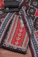 Coffee Brown Viscose Silk Hand Embroidered Unstitched Suit Set image number 0