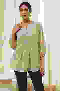 Beige Straight Kurta image number 0