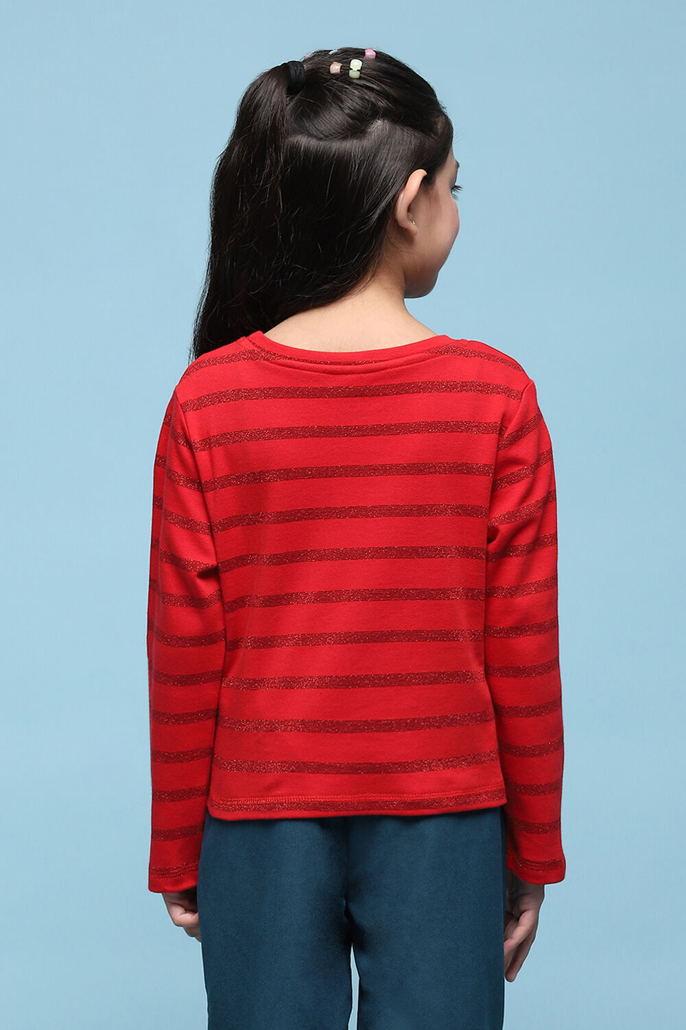 Red Cotton T-Shirt image number 4