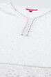 White and Blue Cotton Dobby Printed Suit Set image number 1