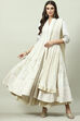 Blush Pink Cotton Anarkali Kurta Lehenga Suit Set image number 0
