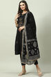 Maroon Poly Viscose Straight Kurta Slim Pants Suit Set image number 5