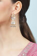 Golden Blue Alloy Earrings image number 1