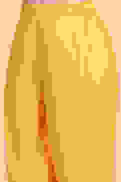 Yellow Cotton Embroidered Straight Kurta Set image number 2