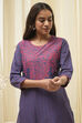 Green Cotton Straight Printed Kurta image number 1