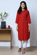 White Cotton Yarndyed Kurta image number 0