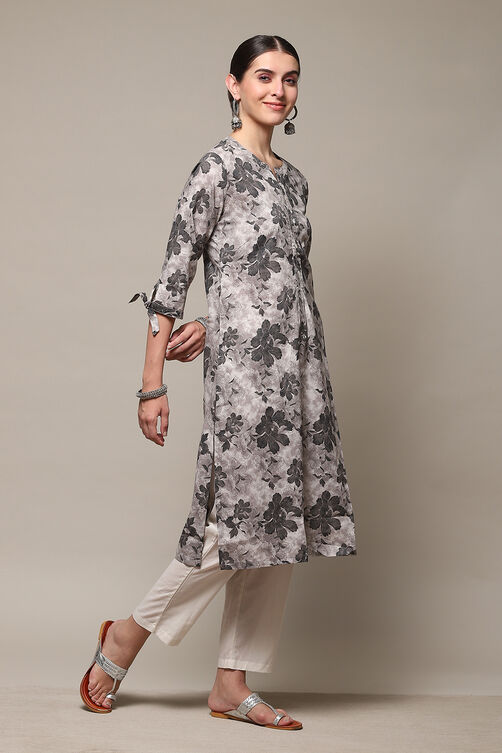 Brick Cotton Straight Kurta Pants Set image number 5