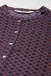 Blue Rayon A-Line Printed Kurta image number 1