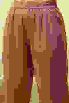 Maroon Linen Printed Embroidered Unstitched Suit Set image number 3