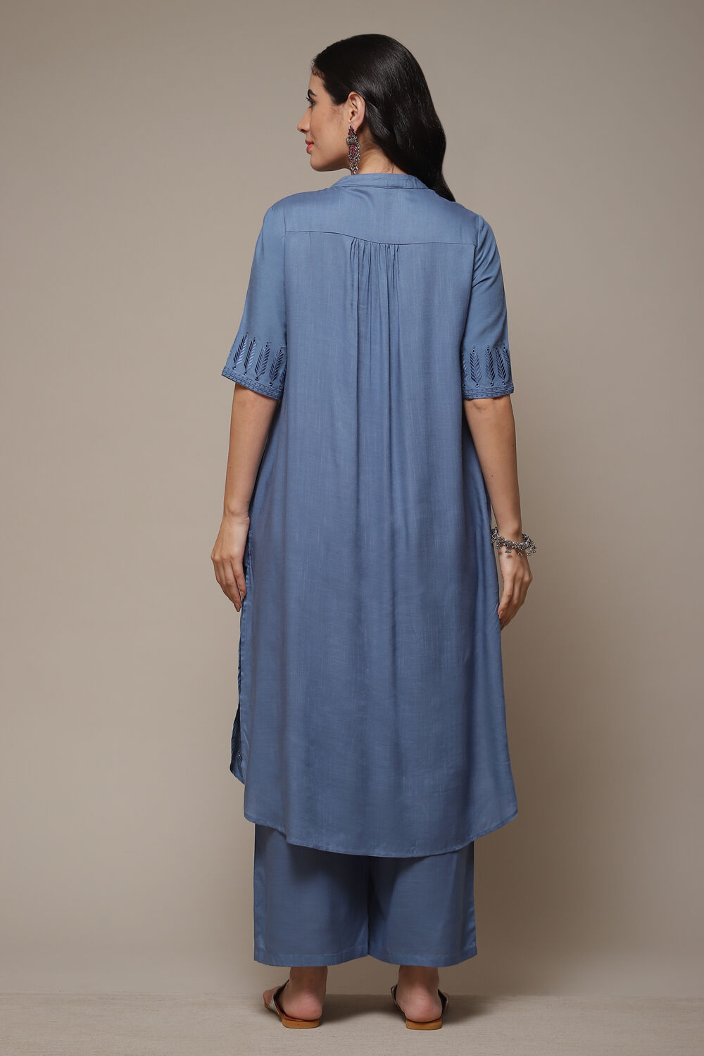 Blue LIVA Straight 2 Piece Set image number 2