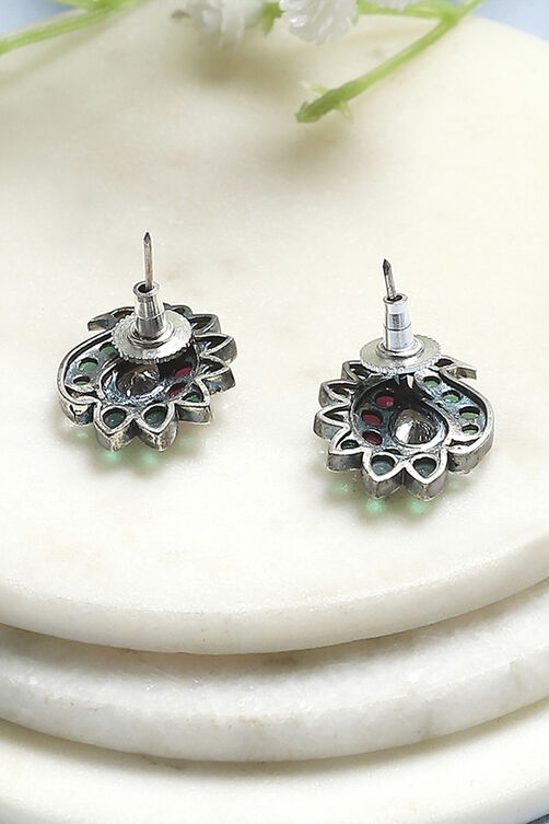 Green Pink Brass Studs image number 2