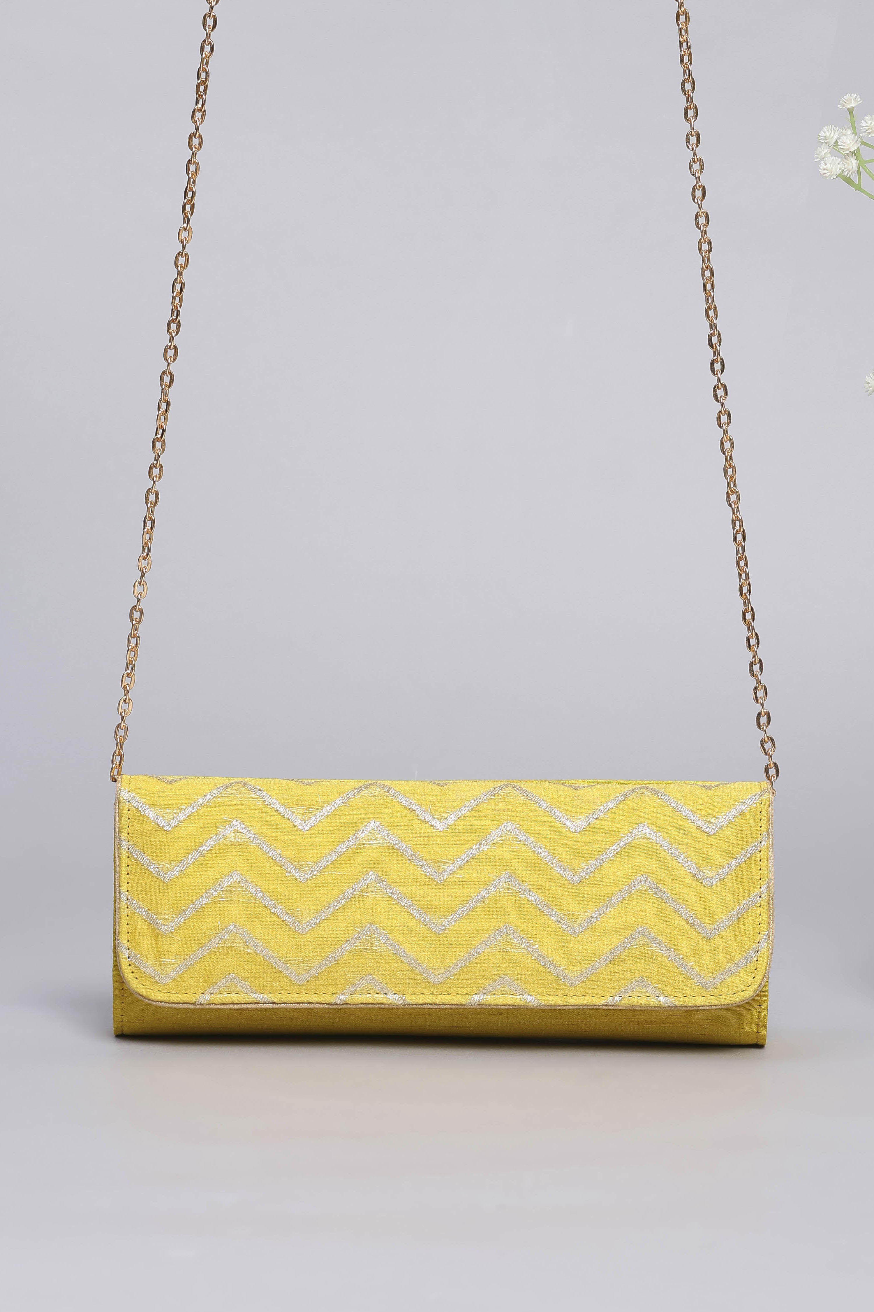 Yellow Polycotton Handbag image number 2