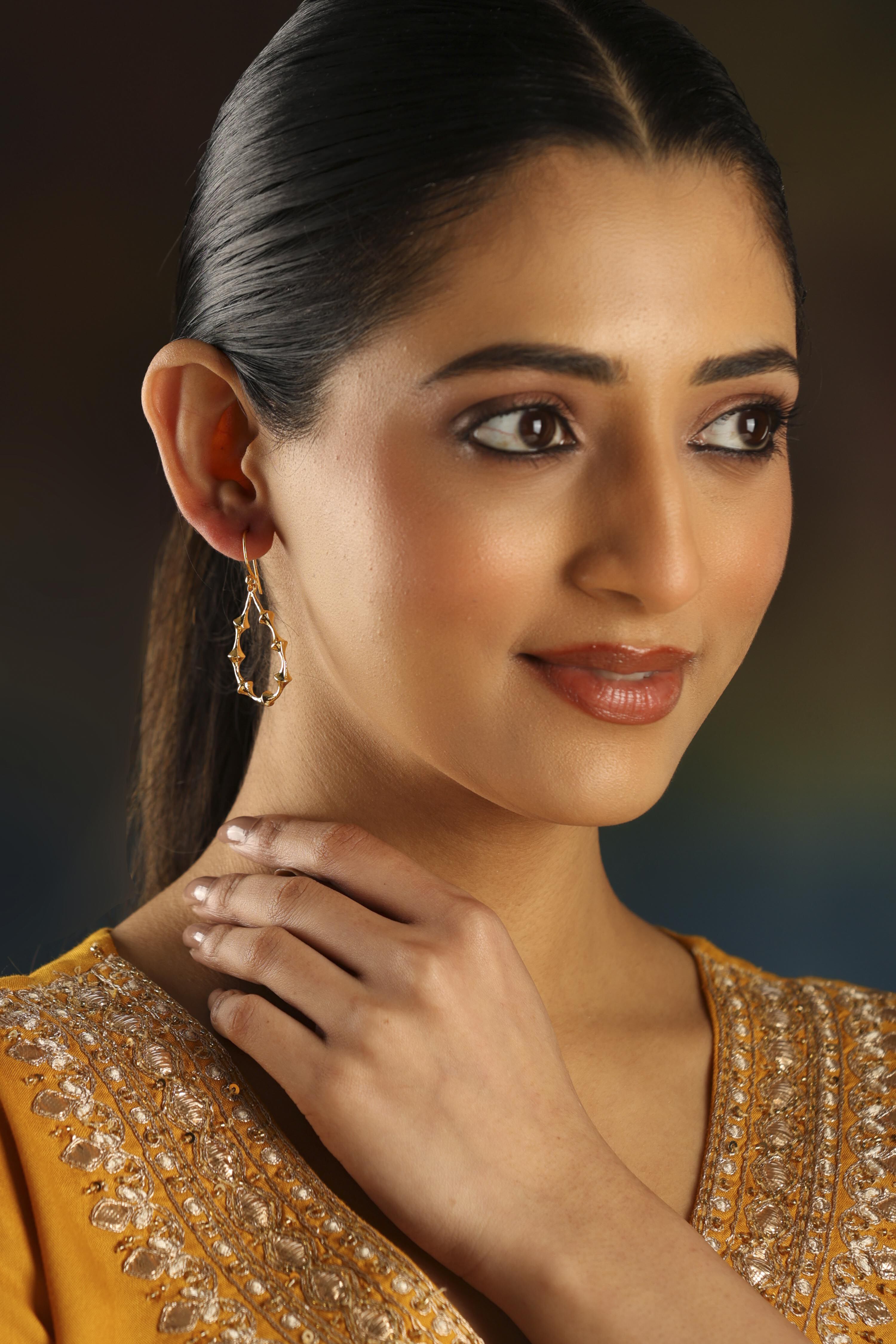 Gold Brass Drop & Danglers image number 3