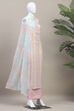 Multi-Colored Cotton Unstitched Suit Set image number 4