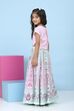 Pink Cotton Ethnic Motif Printed Lehenga Set image number 4