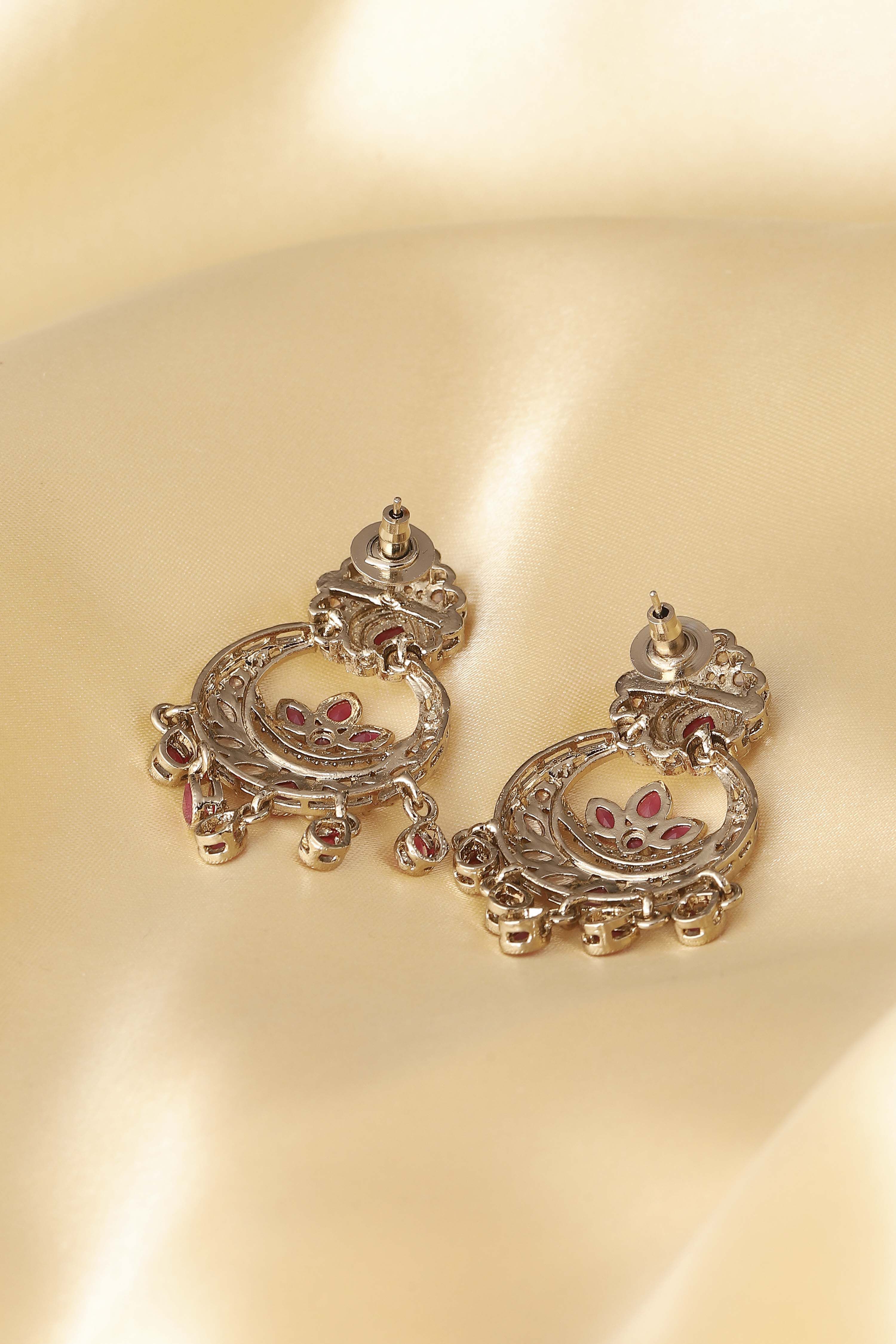 Red Alloy Chaandbali image number 2