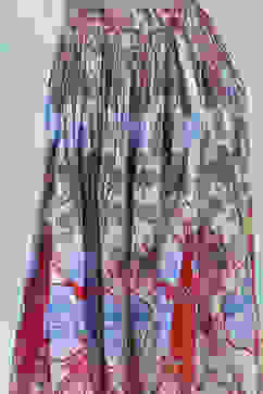 Red Cotton Printed Flared Lehenga Set image number 2