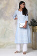 Pink Cotton Straight Printed Kurta image number 3