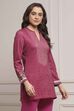 Pink Blended Printed Kurta image number 4