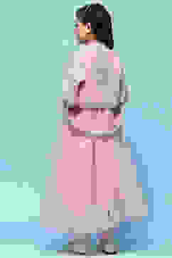 Lilac Cotton Blend Flared Kurta Churidar Suit Set Suit Set image number 5