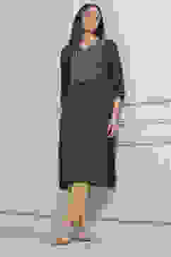 Teal Green Solid Straight Kurta image number 0