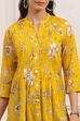 Yellow Rayon Straight Kurti image number 1