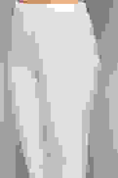 White Cotton Asymmetric Anarkali & Churidar Suit Set image number 2