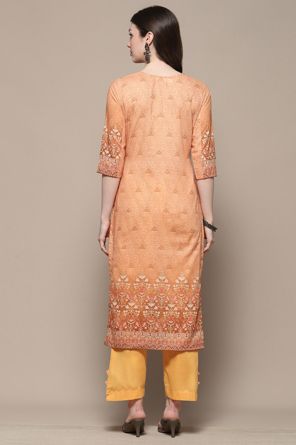 Blue Cotton Blend Digital Print Unstitched Suit Set image number 6