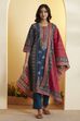 Beige & Red Cotton Printed Straight Kurta image number 6