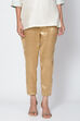 Gold Cotton Blend Yarndyed Pant image number 1