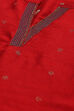 Red Yard-dyed Festive Straight Kurta image number 1