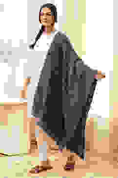 Navy Cotton Blend Dupatta image number 2