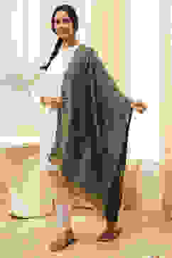 Green Cotton Blend Dupatta image number 2