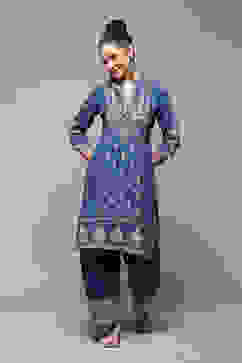 Slate Blue LIVA Straight Solid 2 Piece Set image number 6