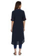 Red A-Line Cotton Viscose Solid Kurta image number 5