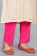 White Unstitched dress material Suit Set image number 5