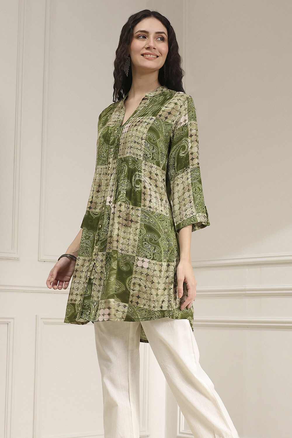 Indigo Blue Viscose Rayon Straight Kurta image number 2