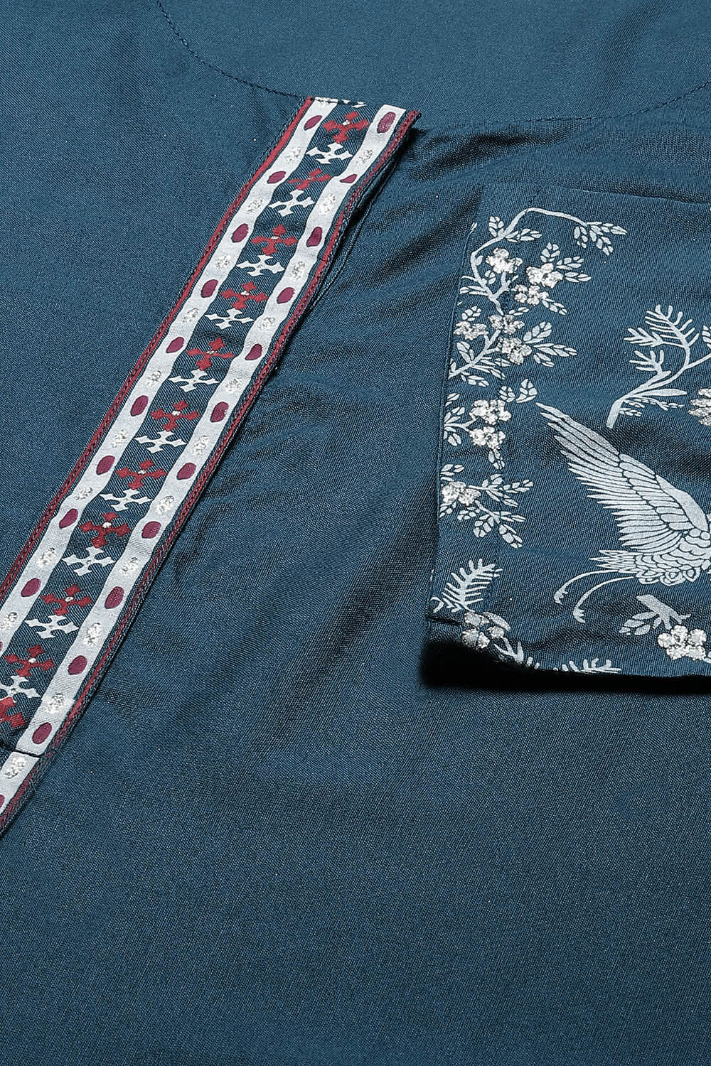 Ochre Straight Viscose Kurta image number 1