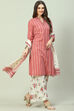 Blue Cotton Straight Kurta Palazzo Suit Set image number 7