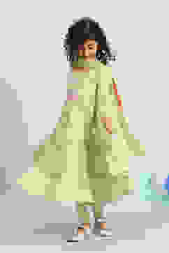 Pastel Green Cotton Tiered Suit Set image number 6