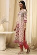 Yellow Cotton Straight Printed Kurta image number 2