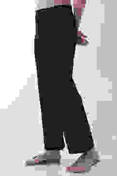 Black Rayon Spandex Flared Pants image number 2