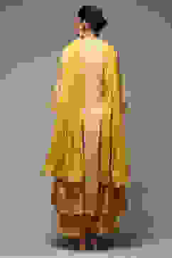 Yellow Modal Anarkali Kurta Churidar Suit Set image number 4