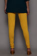 Black Cotton Blend Solid Churidar image number 3