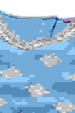 Blue Polyester Short Kurta Printed Suit Set image number 1