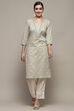 Blue Rayon Straight Kurta image number 5