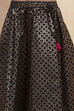 Black Polyester Lehenga Set image number 2