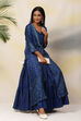 Blue Straight Modal Printed Kurta image number 3
