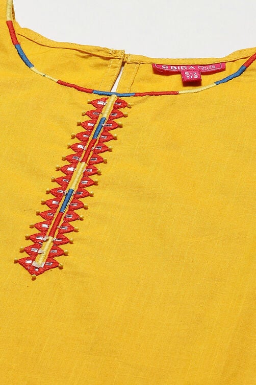 Blue Cotton Straight Solid Kurta Set image number 1